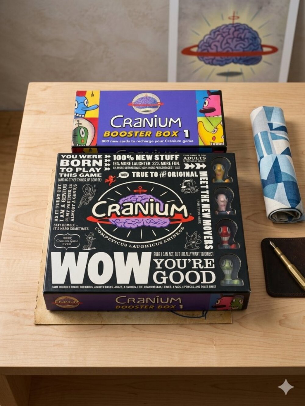 Lot of Cranium WOW You're Good Board Game & Cranium Booster Box 1 Like New